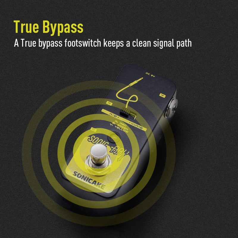 SONICAKE Sonic Aby Box Line Selector Ab Switch Aby Pedal Mini Guitar Effect Pedal True Bypass - Image 4